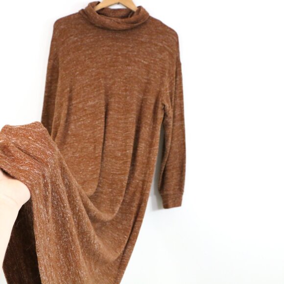 *Old Navy Brown Turtleneck Long Sleeve Maxi Dress - Picture 6 of 8